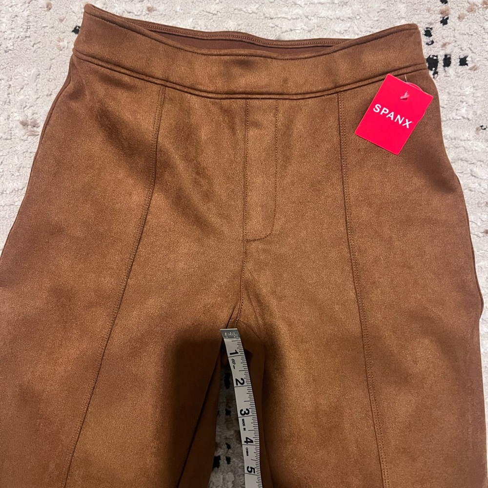 SPANX Chestnut Brown Wide-Leg Ponte Pants - Picture 4 of 8